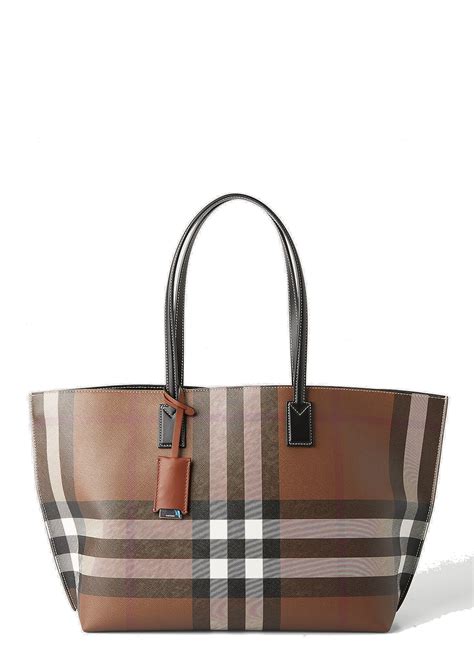 burberry check e-canvas tote bag|burberry bridal collection tote bag.